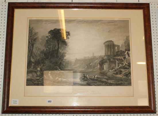 Tivoli. A composition engraved by Edward Goodall after JMW Turner